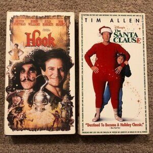 Hook and The Santa Clause VHS Movies